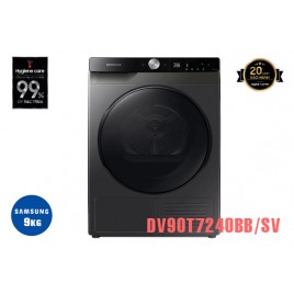 Máy sấy bơm nhiệt Samsung inverter 9 kg DV90T7240BB/SV